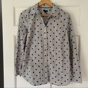 Talbots Classic Button Down - Polka Dot